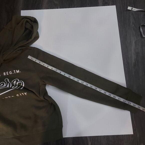 Aeropostale Green Long Sleeve Logo Hoodie M Winter Casual Comfy Classic Preppy - Picture 10 of 12